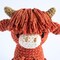 Hoooked Amigurumi DIY Kit W/Eco Barbante Yarn-Highland Cow Aiden